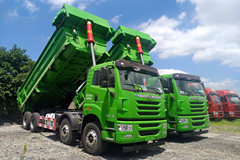 青岛解放 天V重卡 375马力 8X4 7.2米智能渣土自卸车(CA3310P2K2L3T4E5A80-2)