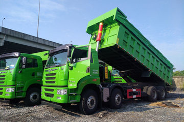 青岛解放 天V重卡 375马力 8X4 7.6米自卸车(CA3310P2K2L4T4E5A80)