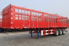 大运 13米平板花栏对开仓栅式半挂车 大运 13米平板花栏对开仓栅式半挂车