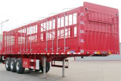 大运 13米平板花栏对开仓栅式半挂车 大运 13米平板花栏对开仓栅式半挂车