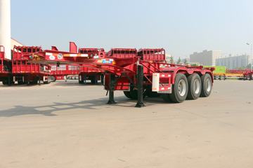 大运 20英尺集装箱骨架半挂车