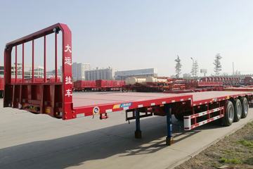 大运 13米鹅颈平板半挂车