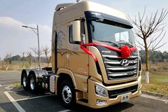 现代商用车 创虎XCIENT重卡 黄金特别版 520马力 6X4自动挡牵引车(ZF AMT手自一体)(CHM4251KPQ49V) 现代商用车 创虎XCIENT重卡 黄金特别版 520马力 6X4自动挡牵引车(ZF AMT手自一体)(CHM4251KPQ49V)