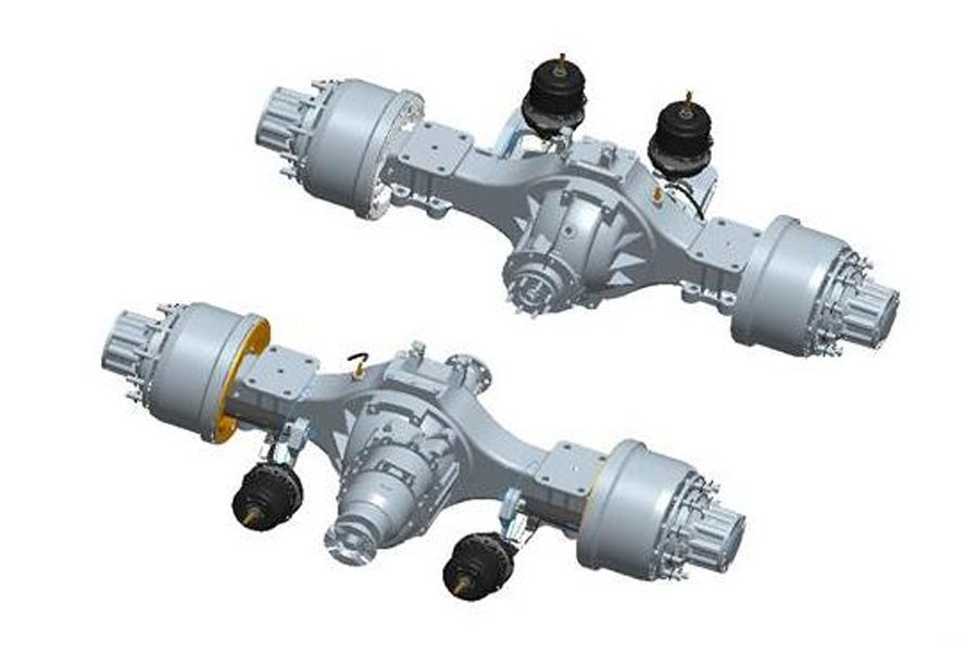 重汽H457冲压单后桥