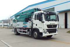 中国重汽 HOWO 280马力 4X2 33米混凝土泵车(森源牌)(SMQ5202THB)