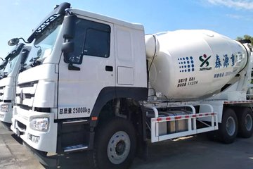 中国重汽 HOWO 380马力 6X4 4.15方混凝土搅拌车(森源牌)(SMQ5251GJBZ43)