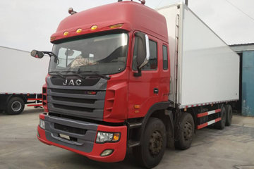 江淮 格尔发A5W 350马力 8X4 9.45米冷藏车(冰凌方)