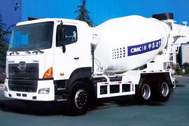 广汽日野700&nbsp;混凝土搅拌车外观                                                图片