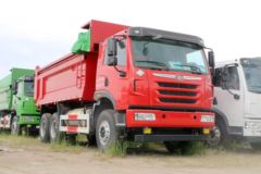 青岛解放 天V重卡 380马力 6X4 6.2米LNG自卸车(CA3256P2K2T1NE5A80-1)
