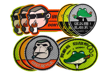 3M钻石级卡通反光贴大佬猴/黑蝙蝠/流氓鳄 卡车之家