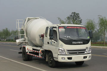 福田 欧曼 120马力 4X2 混凝土搅拌车(程力威牌)(CLW5090GJB3)