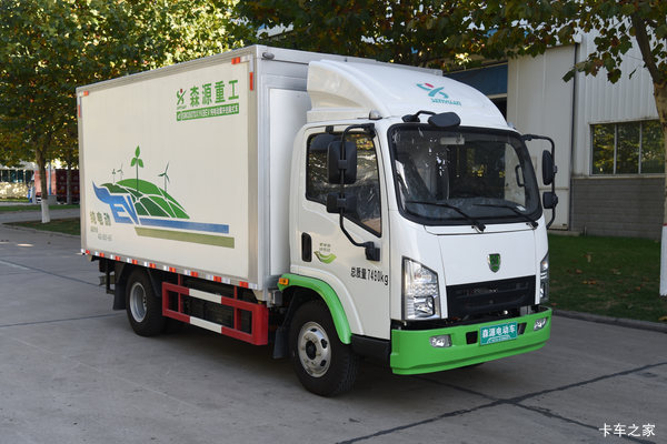森源 SE7 7.49T 4.1米单排纯电动厢式轻卡96.77kWh