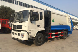 东风新疆底盘&nbsp;垃圾运输车外观图片