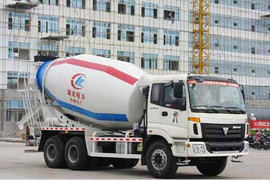 福田欧曼底盘&nbsp;混凝土搅拌车外观                                                图片