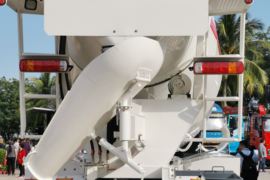 杰狮&nbsp;混凝土搅拌车上装                                                图片