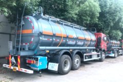 东风华神 T5 220马力 15.5方腐蚀性物品罐式运输车(锡宇牌)(WXQ5260GFWE5)