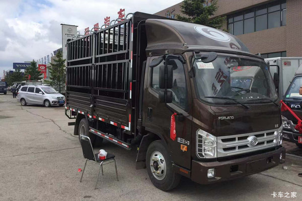 福田时代 康瑞H3 125马力 4.2米单排仓栅式轻卡(BJ5043CCY-AF)