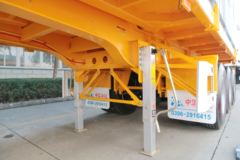 中集华骏 9米平板后自卸半挂车 中集华骏 9米平板后自卸半挂车