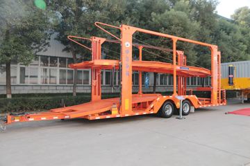 中集华骏 12米中置轴车辆运输半挂车