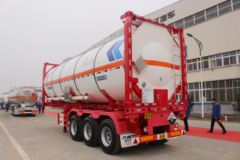 中集瑞江 40方30英尺前凸不锈钢保温箱罐式运输半挂车