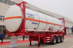 中集瑞江 40方30英尺前凸不锈钢保温箱罐式运输半挂车