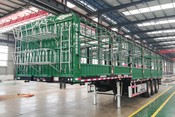 烈牛 13米鹅颈仓栅运输车