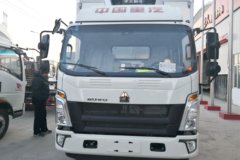中国重汽HOWO 悍将 143马力 4X2 4米冷藏车(ZZ5047XLCF3315E145)