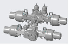 解放R16D300 轮边减速驱动桥