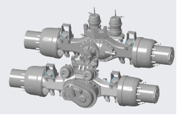 解放R16D300 轮边减速驱动桥