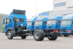 青岛解放 龙V中卡 180马力 4X2 6.2米仓栅式载货车(CA5181CCYPK2E5A80)