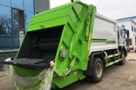 东风多利卡底盘&nbsp;垃圾运输车外观图片