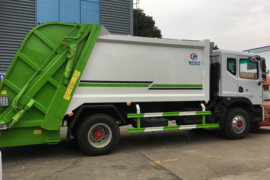 东风多利卡底盘&nbsp;垃圾运输车外观图片