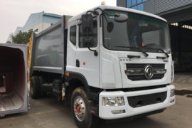 东风多利卡底盘&nbsp;垃圾运输车外观图片