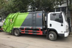 陕汽商用车 轩德X9 154马力 4X2 压缩式垃圾车(程力威牌)