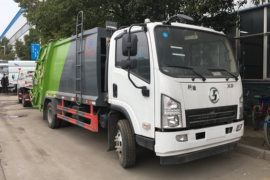 陕汽商用车底盘&nbsp;垃圾运输车外观图片