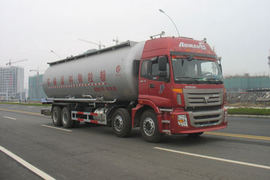 福田欧曼底盘&nbsp;粉粒物料运输车外观图片