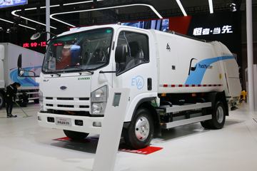 庆铃 五十铃EVK100 7.3T 单排纯电动环卫垃圾车(三力牌)(CGJ5070ZYSBEV)