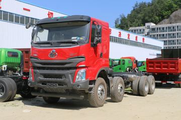 东风柳汽 乘龙H7 400马力 8X4 7.6米LNG自卸车(LZ3311H7FL)