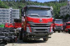 东风柳汽 乘龙H7 400马力 8X4 7.6米LNG自卸车(LZ3311H7FL)