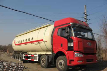 一汽解放 J6 350马力 8X4 粉粒物料车(醒狮牌)(SLS5318GFLC)