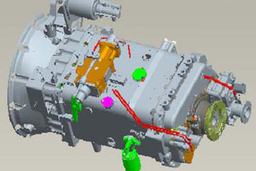 中国重汽HW15710 10挡 手动变速箱