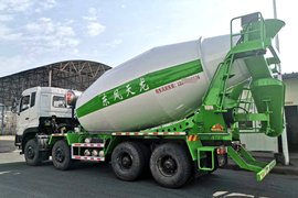 东风商用车底盘&nbsp;混凝土搅拌车外观                                                图片