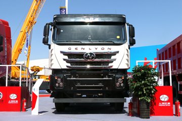 上汽红岩底盘&nbsp;混凝土搅拌车外观                                                图片