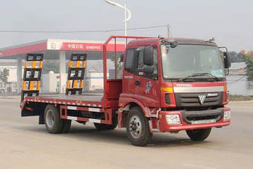 福田 欧曼 170马力 4X2 平板运输车(神狐牌)(HLQ5161TPBB)