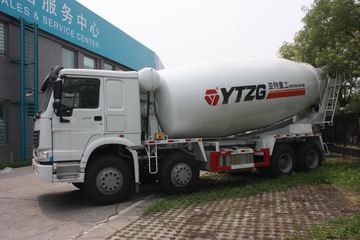 重汽豪沃(HOWO)底盘&nbsp;混凝土搅拌车外观                                                图片