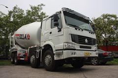 中国重汽 HOWO 375马力 8X4 混凝土搅拌车(亚特重工牌)(TZ5317GJBZN6)