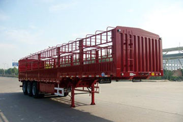 中集华骏 13米鹅颈仓栅式半挂车