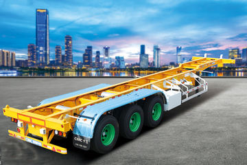 深扬帆 40尺三轴小鹅颈集装箱运输半挂车