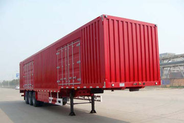 中集华骏 14.6米鹅颈甩挂厢式运输半挂车