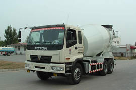 福田欧曼底盘&nbsp;混凝土搅拌车外观                                                图片